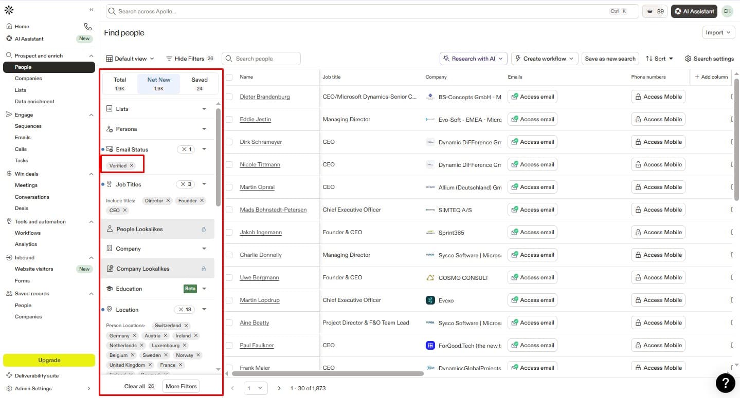 Apollo.io Lead Generation